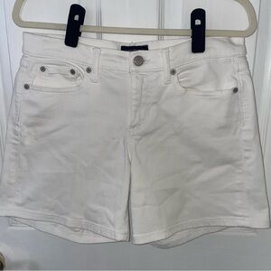 Banana Republic white denim shorts size 26 mid rise